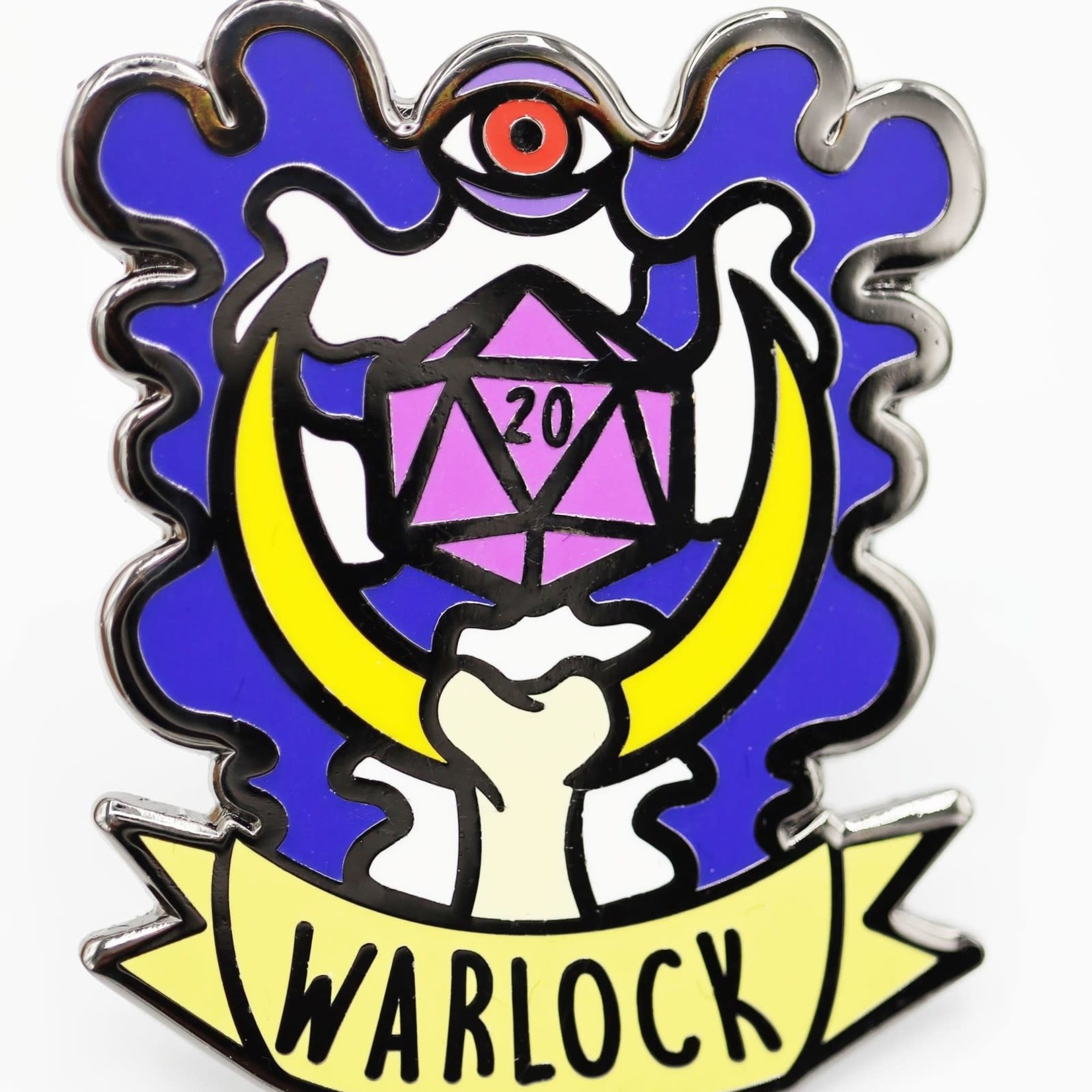 Foam Brain Banner Class Pins: Warlock
