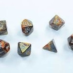 Chessex CHX 20493 Lustrous® Mini-Polyhedral Gold/silver 7-Die set