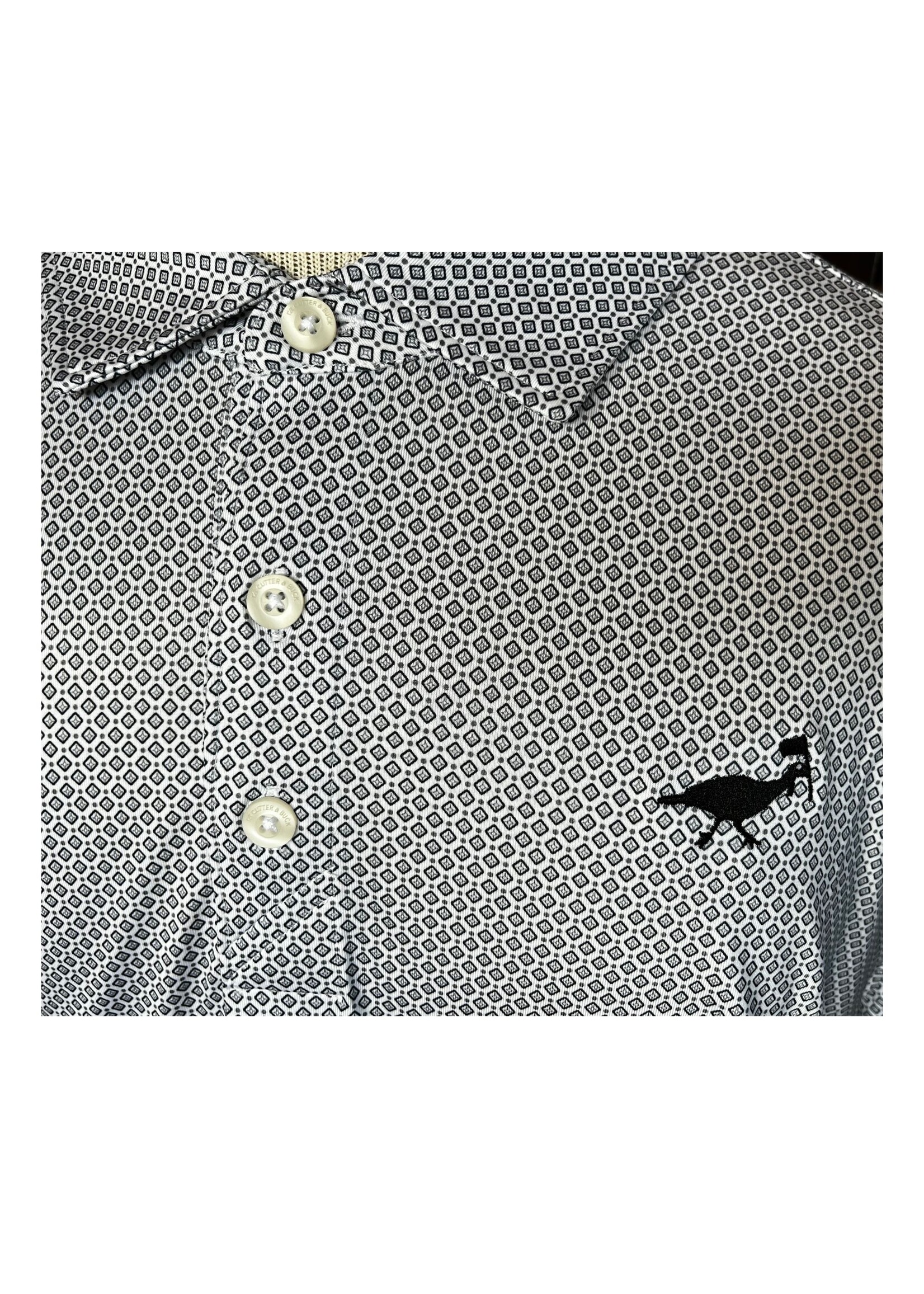 Cutter - Pike Eco Shadow Check Print Polo