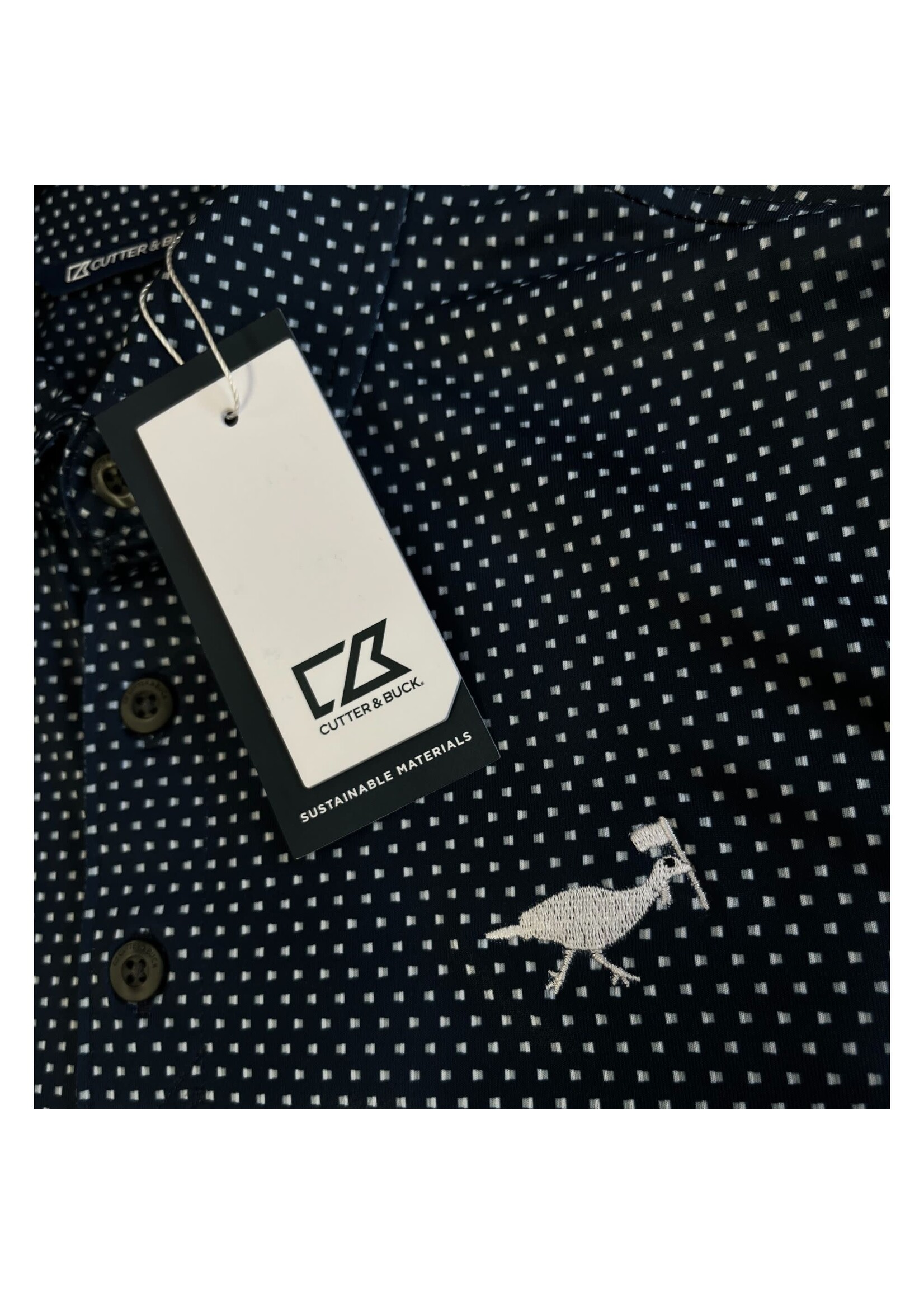 Cutter - Pike Eco Shadow Check Print Polo