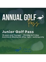 2026 Annual Golf Pass - Junior  (18 or younger)