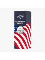 Callaway Golf Balls - Callaway Chrome Solf Stripe USA  - Sleeve