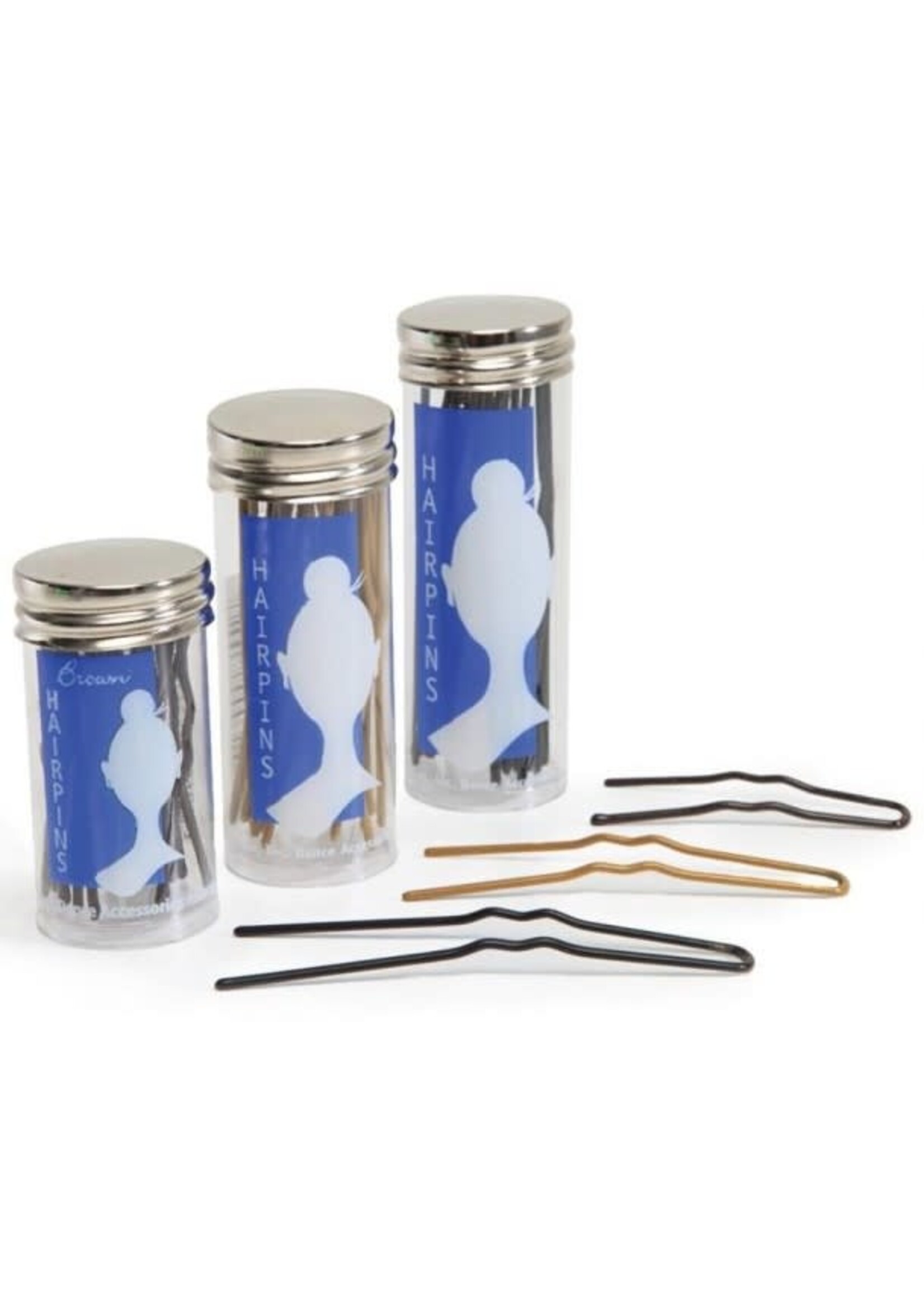 Capezio Capezio BH438 2.5in Brown Hairpins