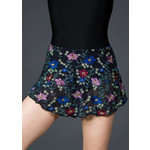 Suffolk Pointe Company Suffolk 1009A Adult Classic Pull-On High Low Embroidered Mesh Skirt