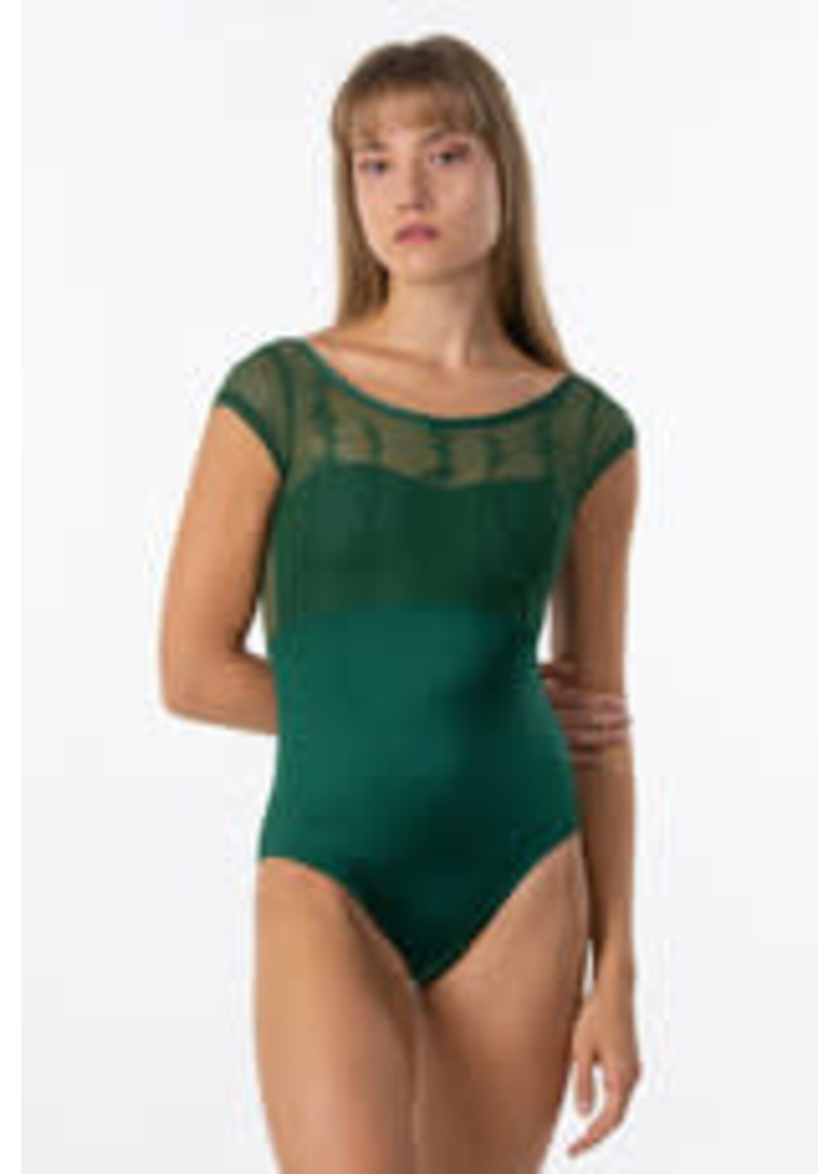 Suffolk Pointe Company Suffolk 2405C Secret Garde Illusion Cap Sleeve Kids Loetard