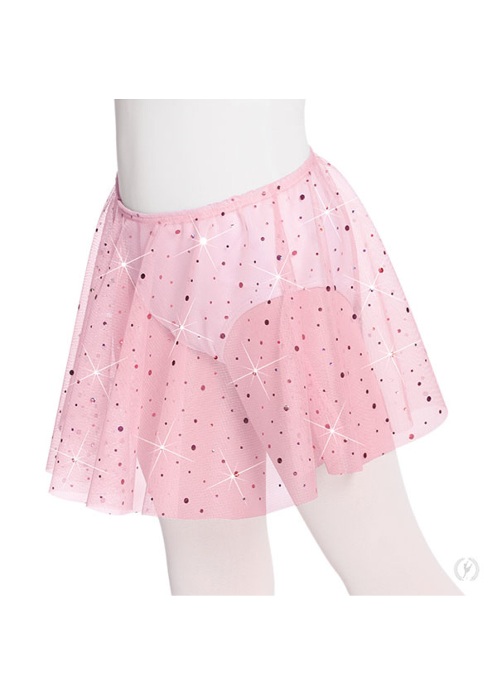 Eurotard Eurotard 02283 Girls Sequin Tulle Pull On Skirt