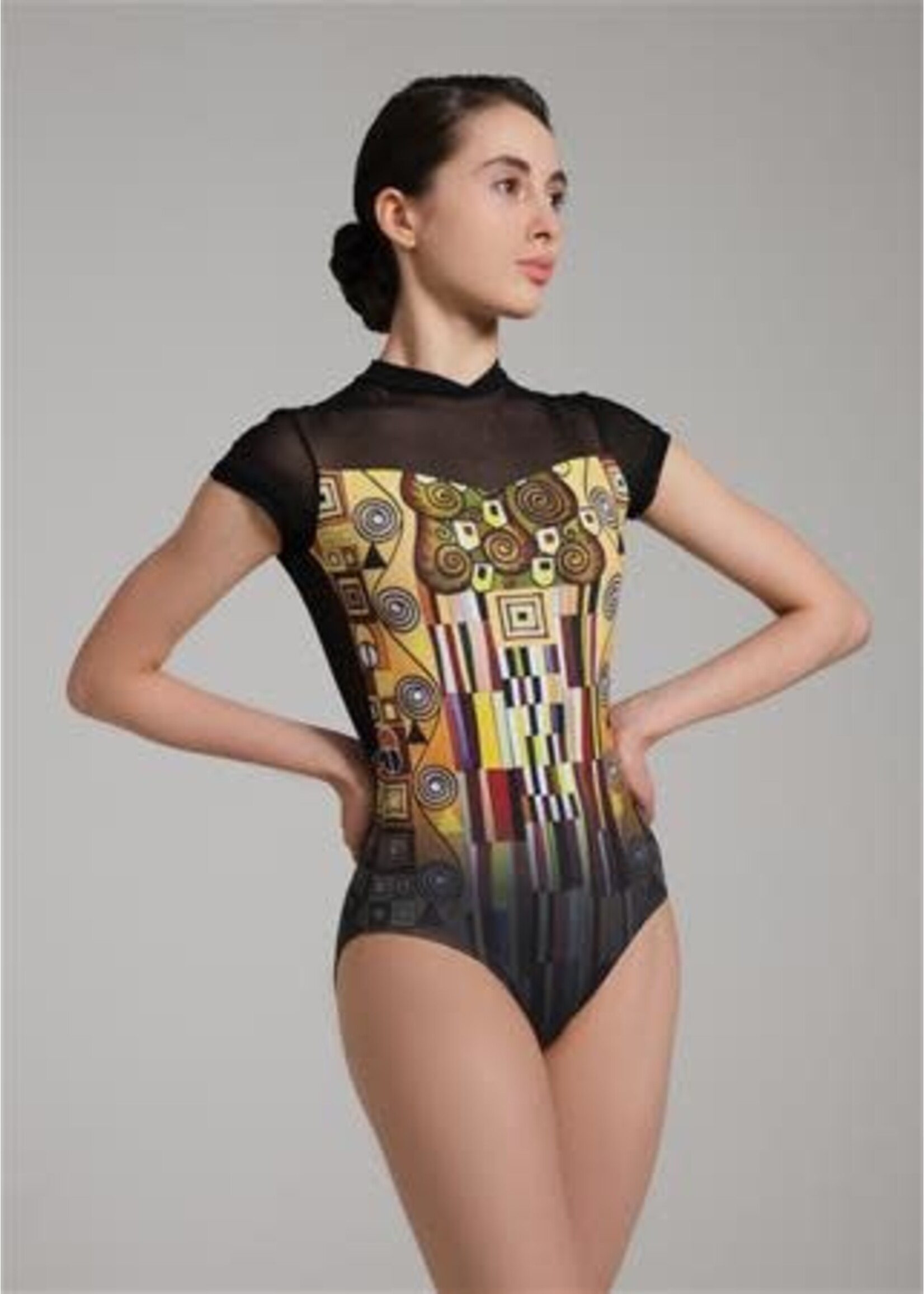 Nikolay Nikolay DA2073LPN Diva Cap Sleeve Leotard