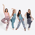 So Danca RDE2410 Adult Floral Reversible Trash Bag Warmup Pants