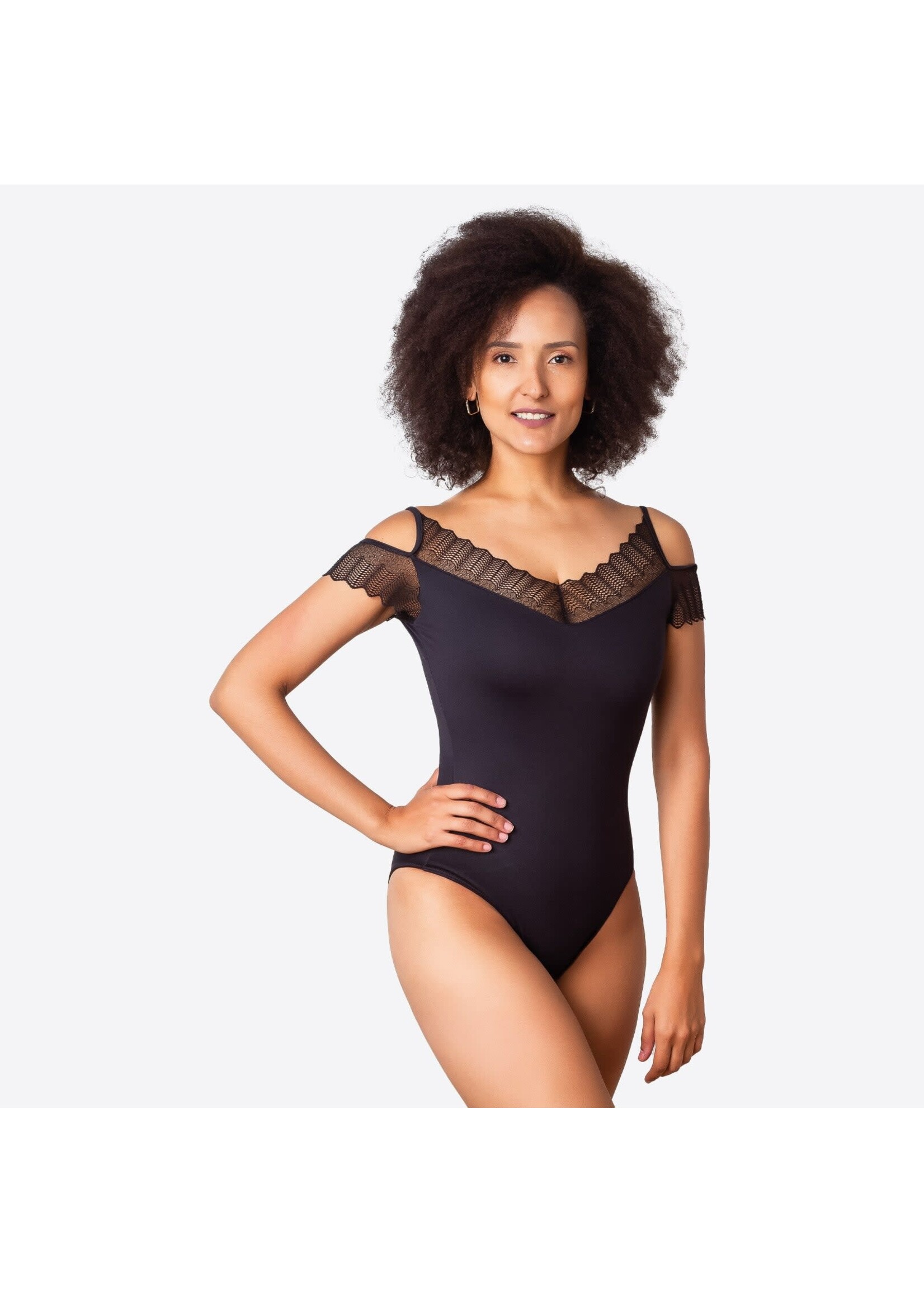 So Danca So Danca SD1954 Adult Amelia Leotard w/.Scalloped Edge Lace