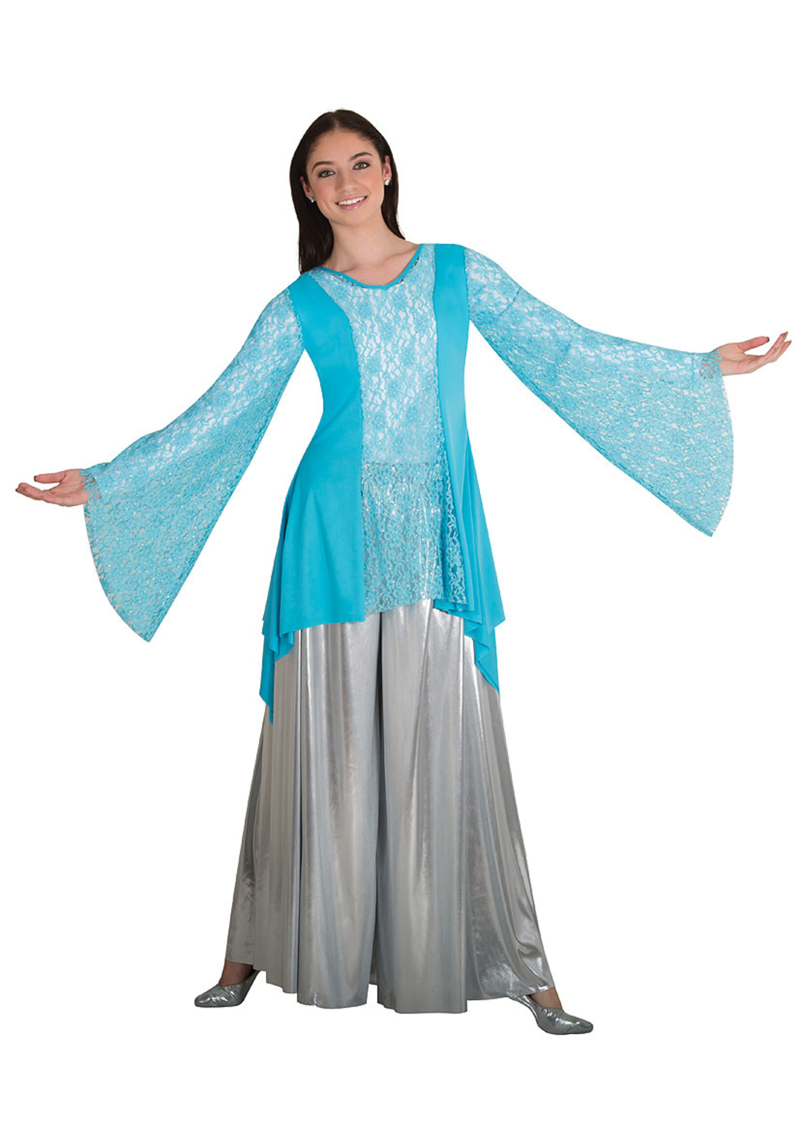 Body Wrappers Body Wrappers 629 Turquoise Tunic