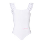 Movin' Easy Dancewear Energetiks CL38 Girls Ruby Camisole Leotard (BCSTX Logo) White