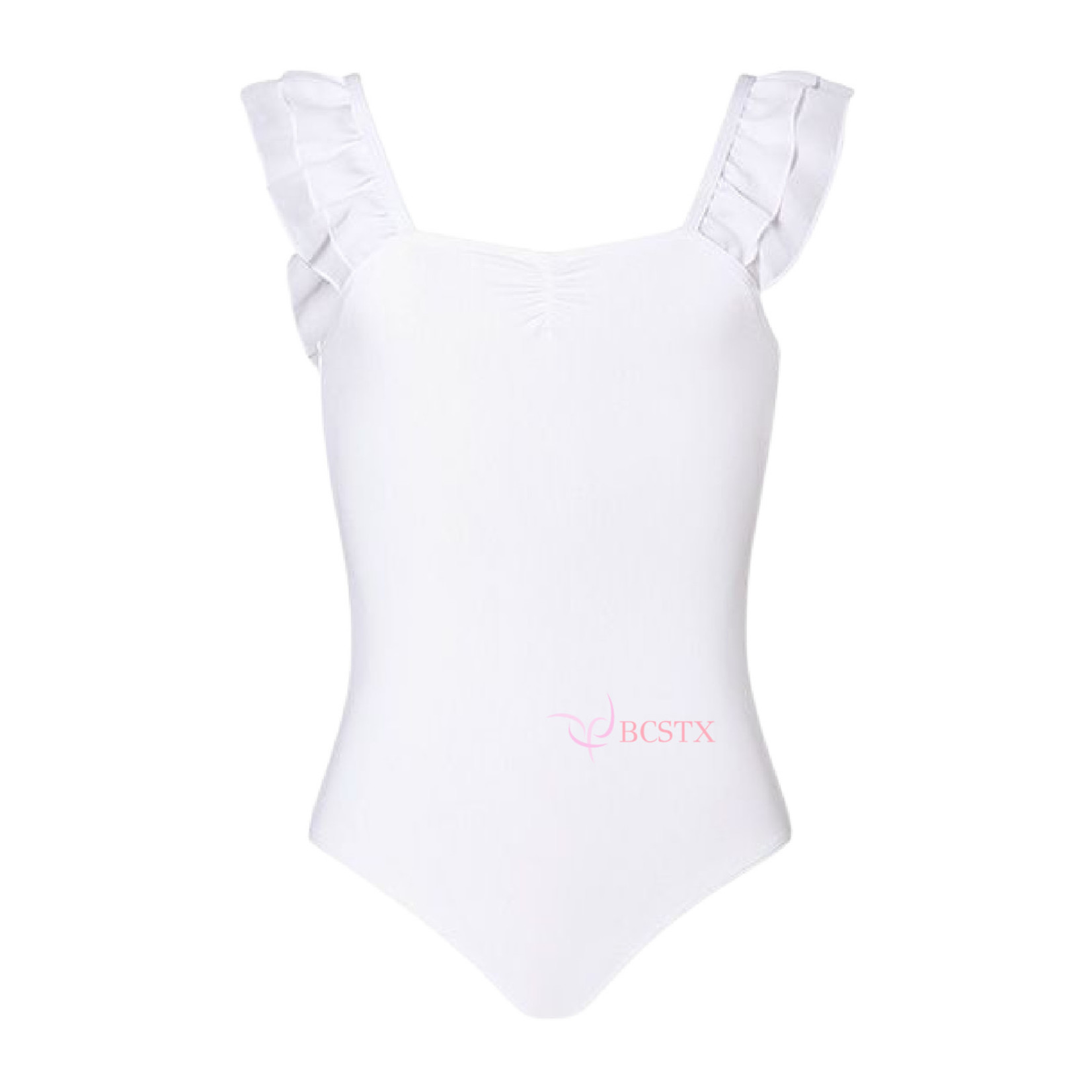 Energetiks CL38 Girls Ruby Camisole Leotard (BCSTX Logo) White