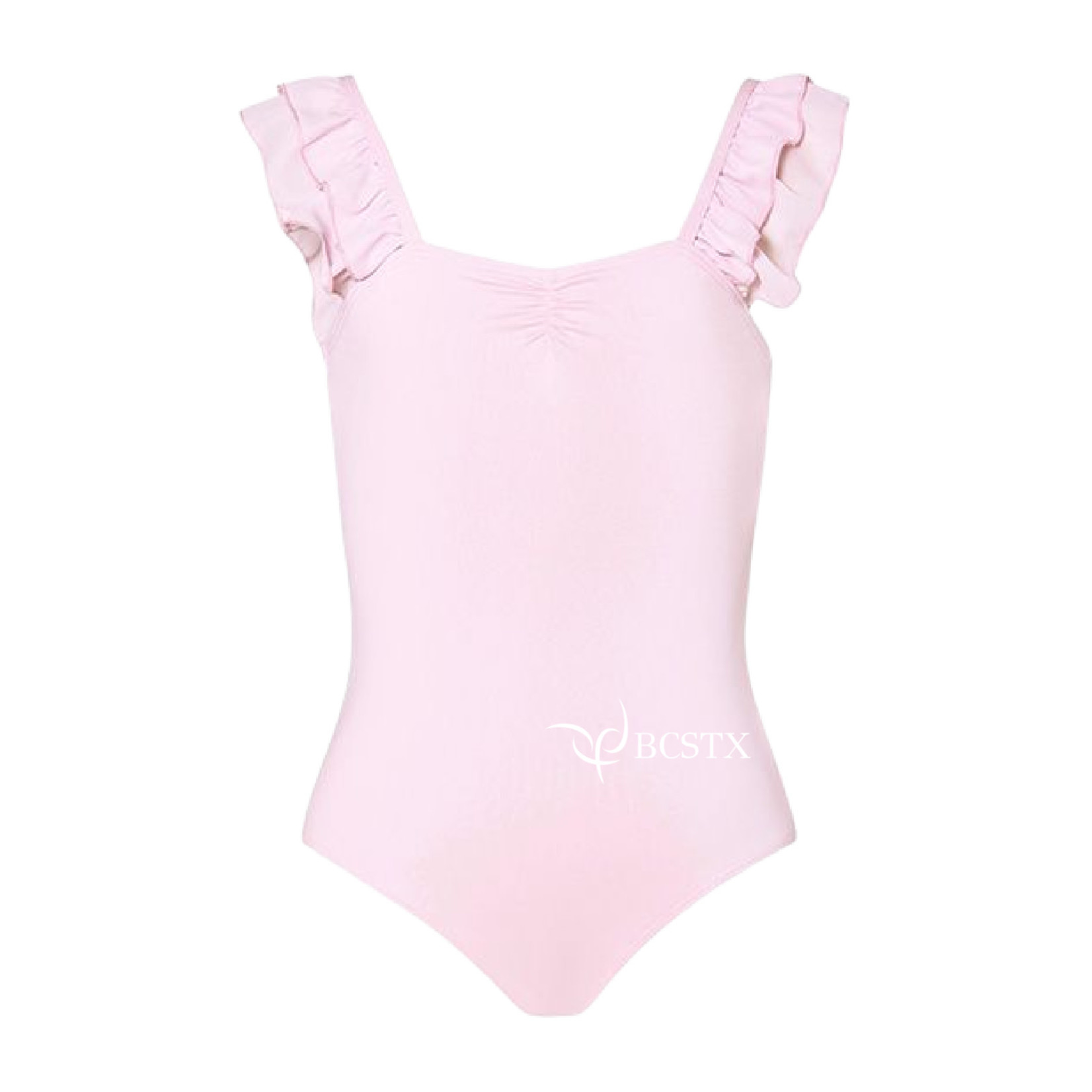 Energetiks CL38 Girls Ruby Camisole Leotard (BCSTX Logo) Candy Pink