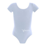 Energetiks CL02 Girls Jesse Short Sleeve Leotard (BCSTX Logo) Baby Blue