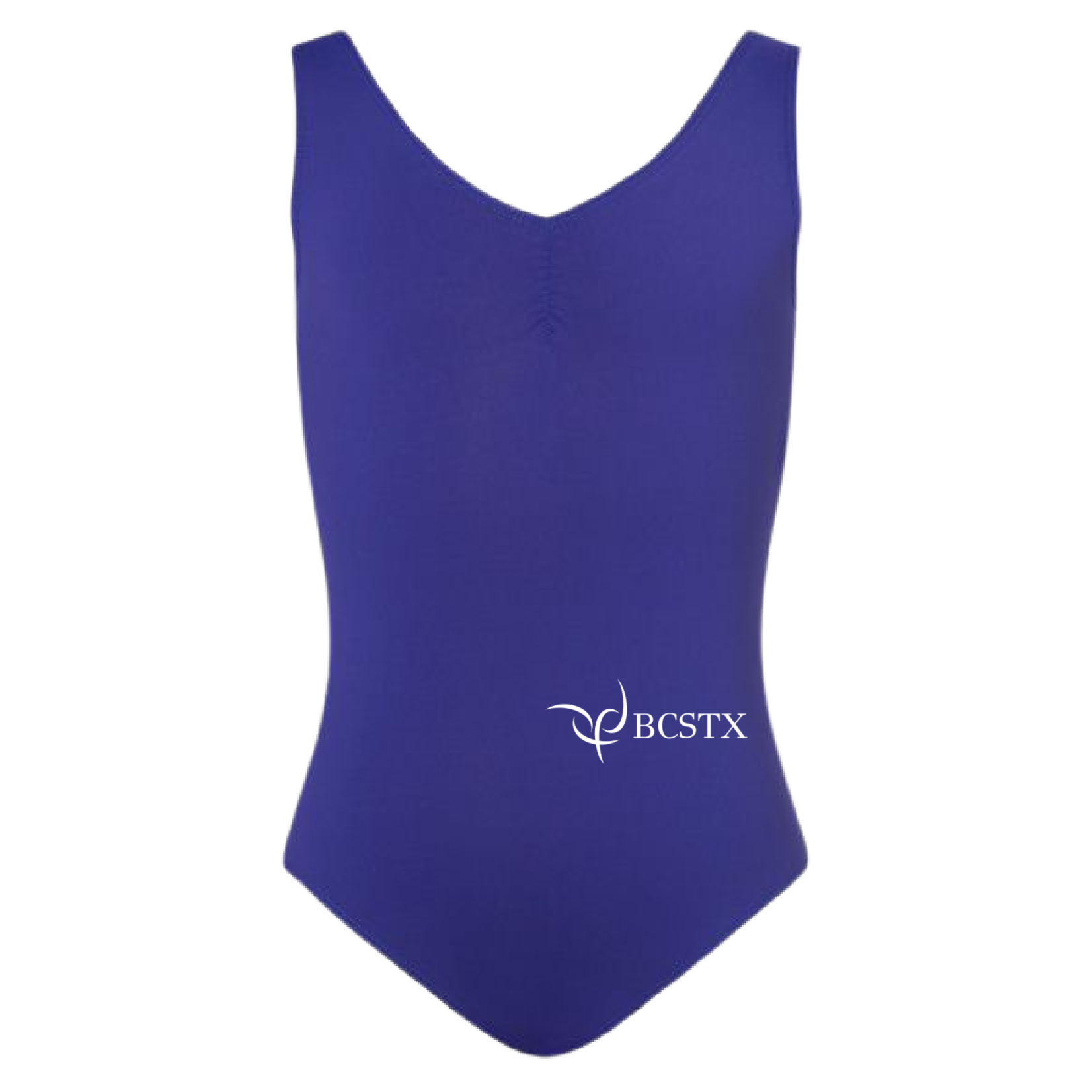 Energetiks CL04 Charlotte Pinch Tank Leotard w BCSTX Logo (Girls) (Deep Purple)