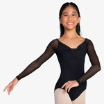 So Danca L2423 Girls Rocheletta Long Sleeve Mesh Leotard
