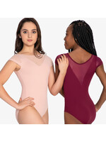So Danca So Danca RDE2428 Adult Nerissa Cap Sleeve Mesh V Back Leotard