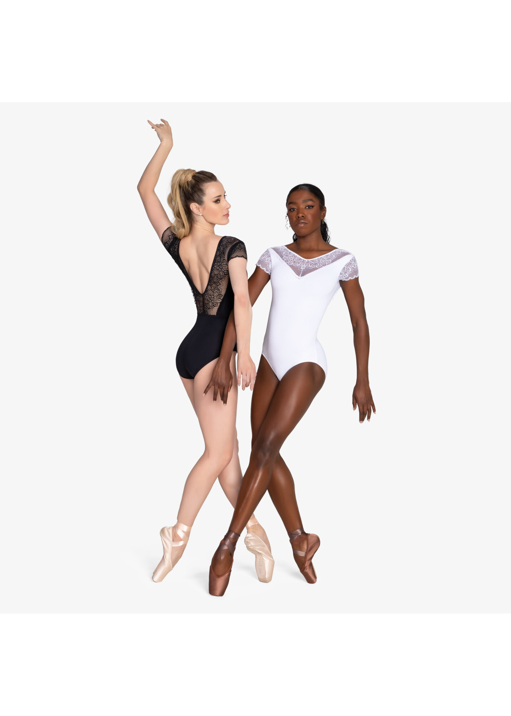 So Danca So Danca RDE2444 Adult Aubrielle Daisy Lace Cap Sleeve Leotard