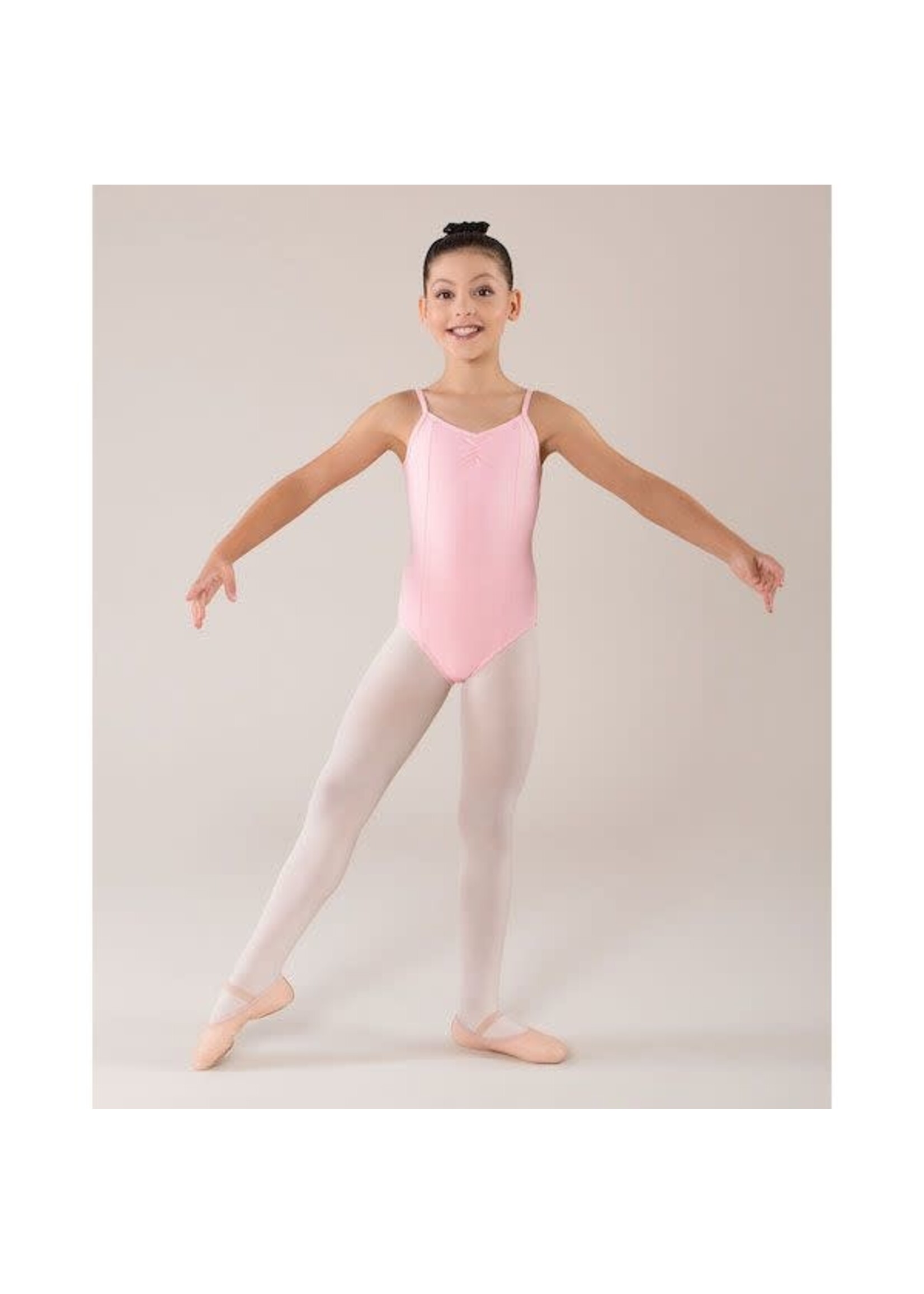 Energetiks Energetiks CL09 Ophelia Girls Cami Pinch Princess Seam Leotard (ONE Academy Logo) Ballet Pink