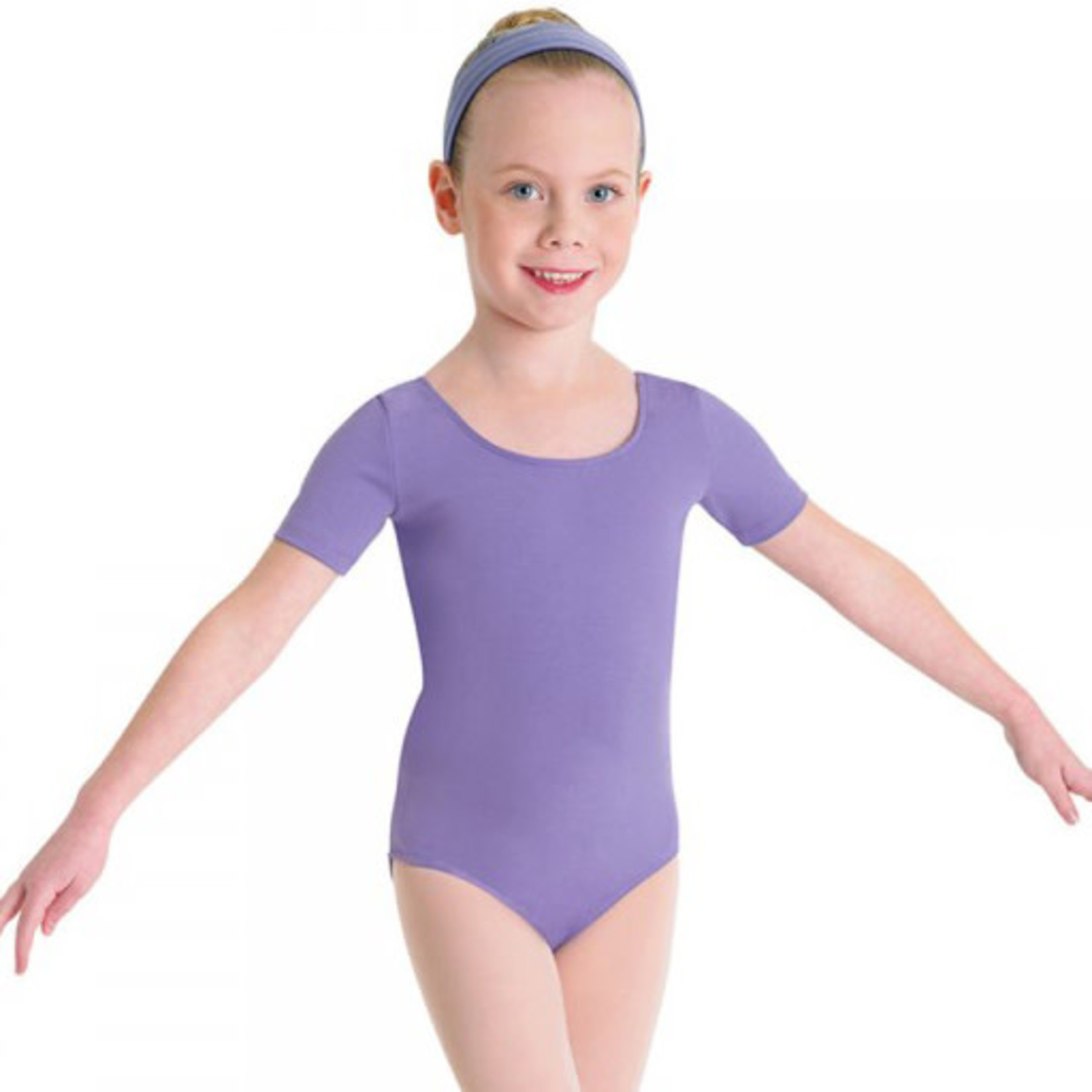 Bloch CL5402 Short Sleeve Round Neck Girls Leotard