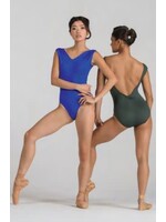 Ballet Rosa Ballet Rosa Gianna Pleated Shoulder V-Front Low Pinch Back Tank Leotard