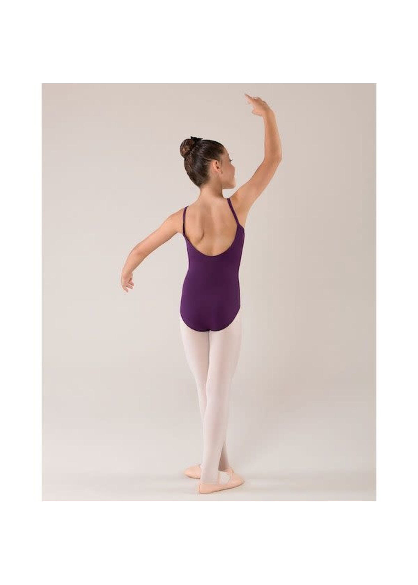 Energetiks Energetiks CL09 Ophelia Girls Cami Pinch Princess Seam Leotard (ONE Academy Logo) Aubergine