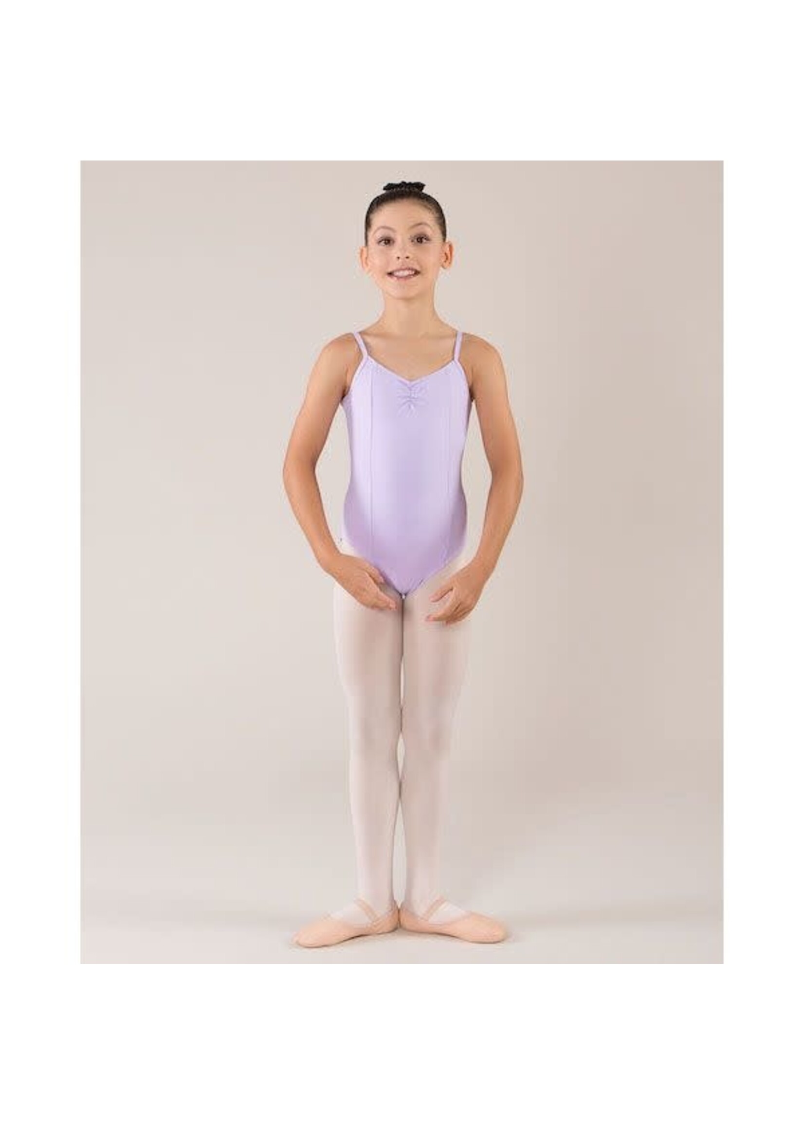 Movin' Easy Dancewear Energetiks CL09 Ophelia Girls Cami Pinch Princess Seam Leotard (ONE Academy Logo) Lilac