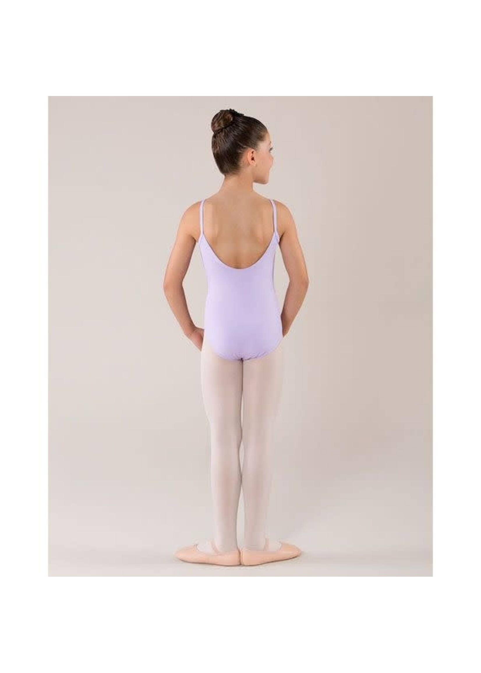 Movin' Easy Dancewear Energetiks CL09 Ophelia Girls Cami Pinch Princess Seam Leotard (ONE Academy Logo) Lilac