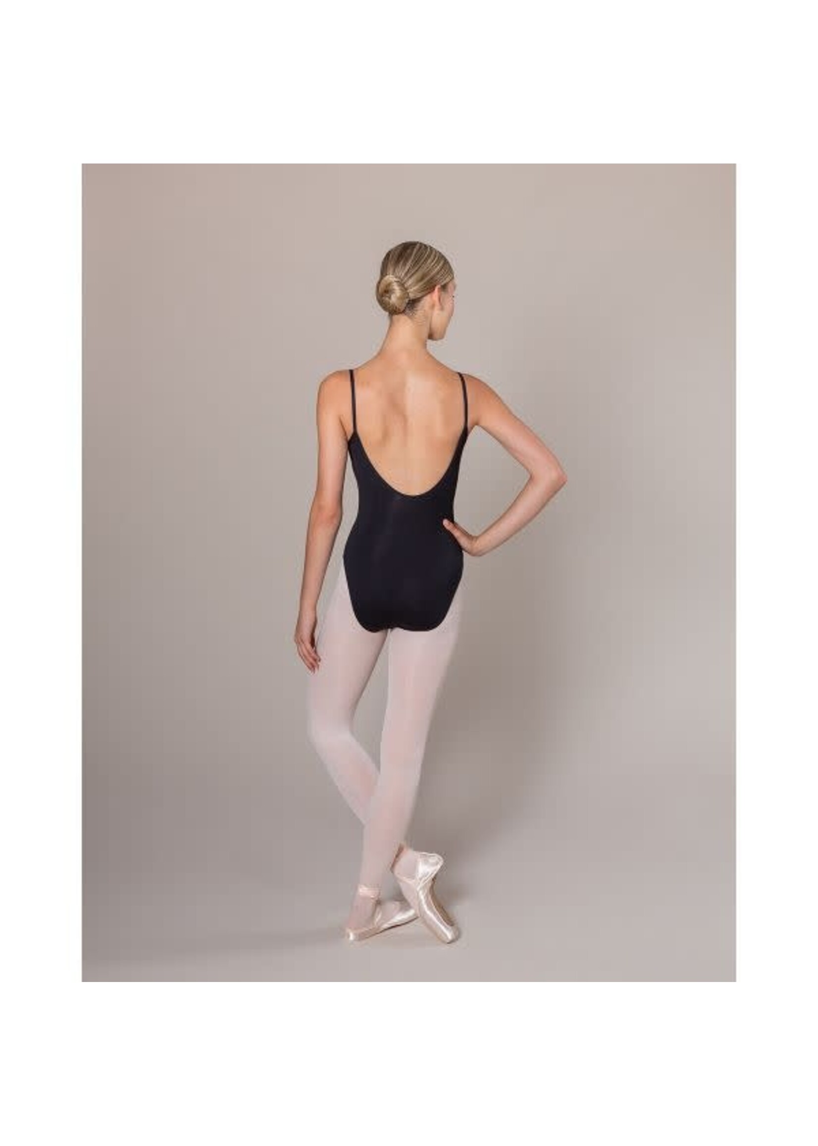 Energetiks Energetiks AL09 Ophelia Womens Cami Pinch Princess Seam Leotard (ONE Academy Logo) Black