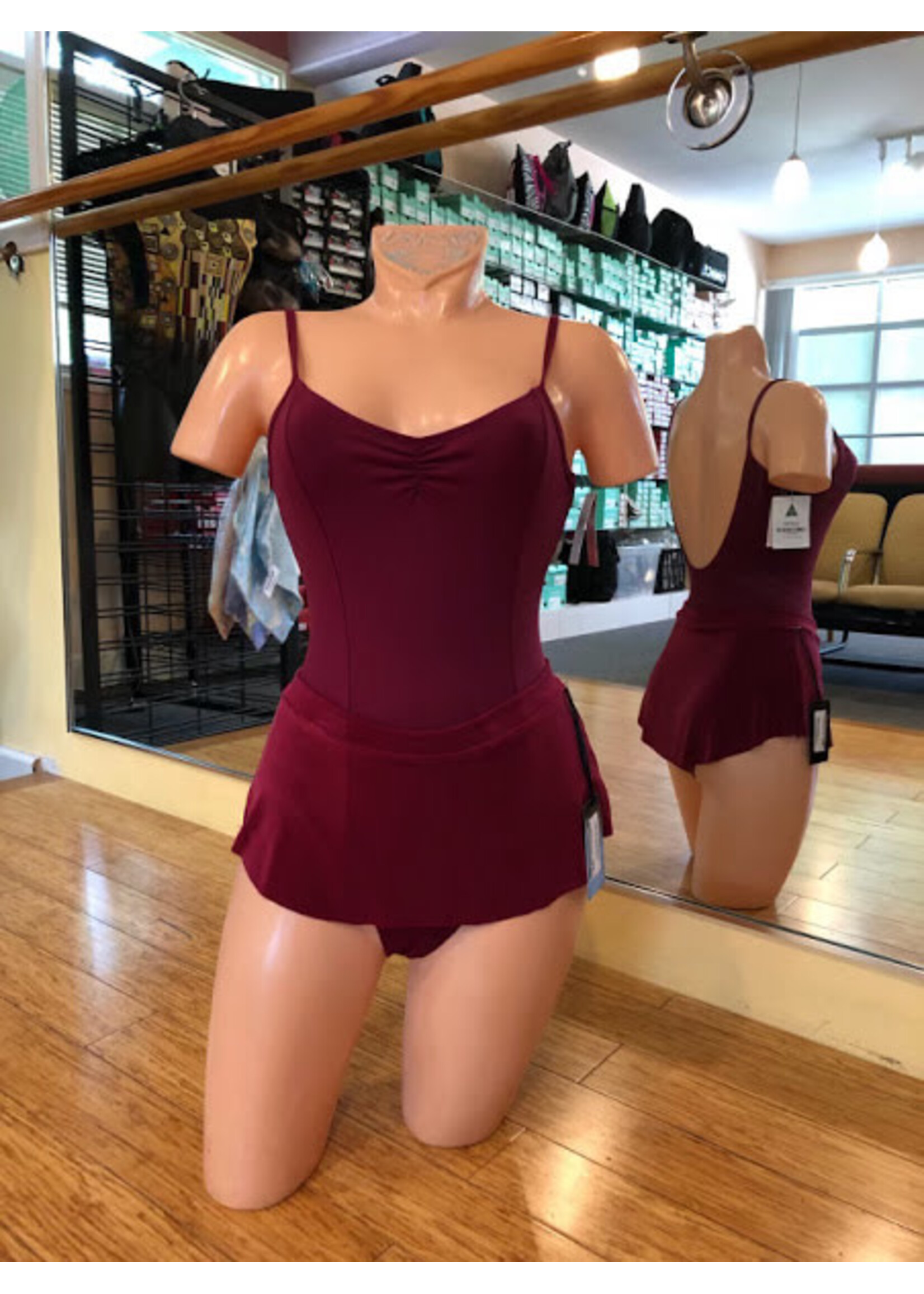 Movin' Easy Dancewear TDA Ballet 3 Burgundy Leotard Girls