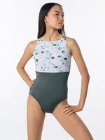 Suffolk Pointe Company Suffolk 2433A Adult Harvest Leaves Empire Jewel Neck Leotard