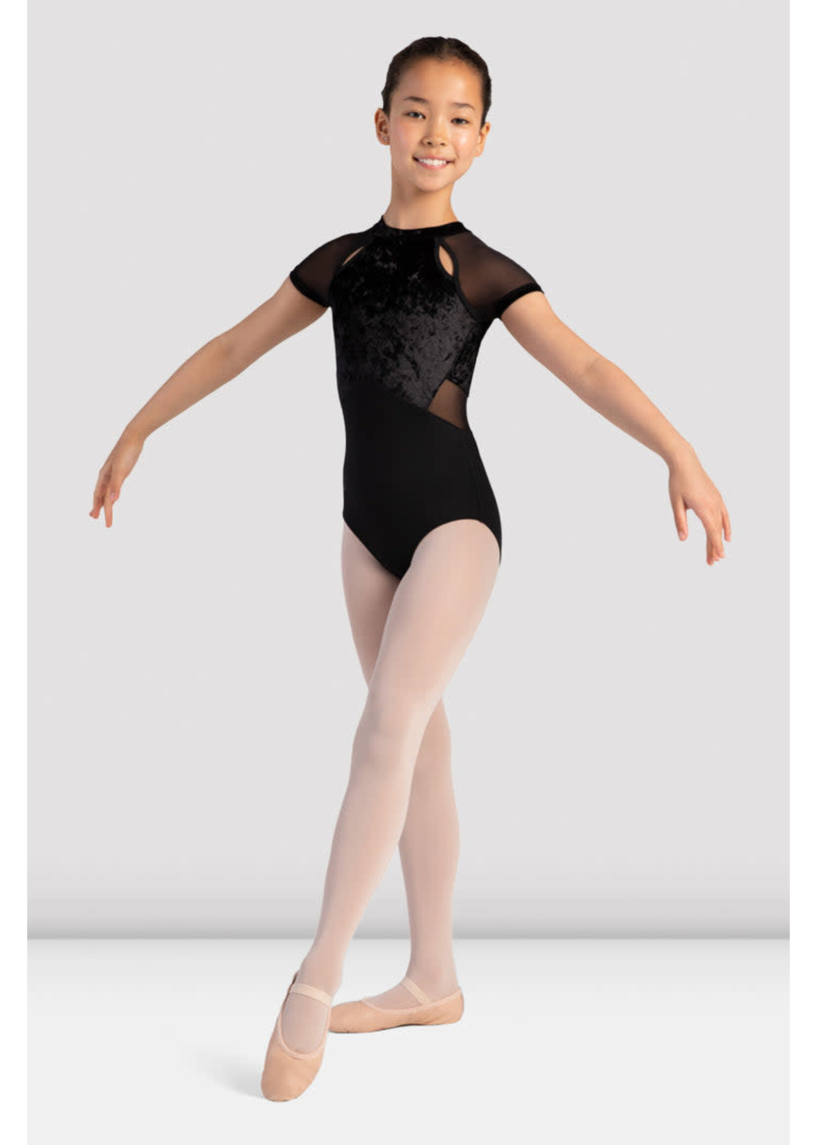 Bloch Bloch CL4152 Girls Sasha Velvet Mock Neck Leotard