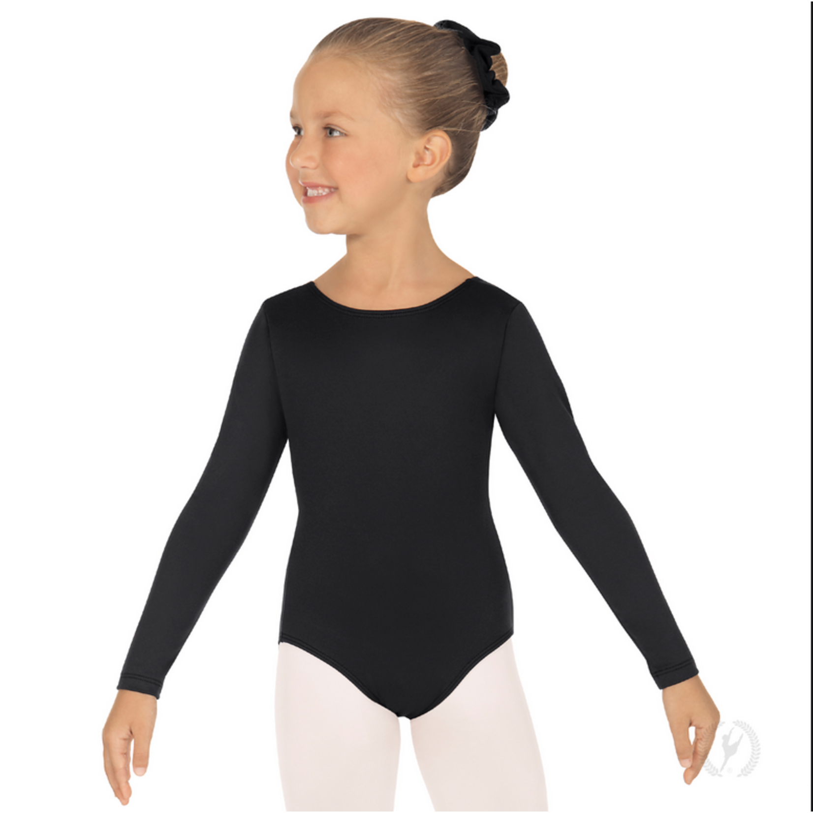 Eurotard 10408 Girls Long Sleeve Leotard with Cotton Lycra