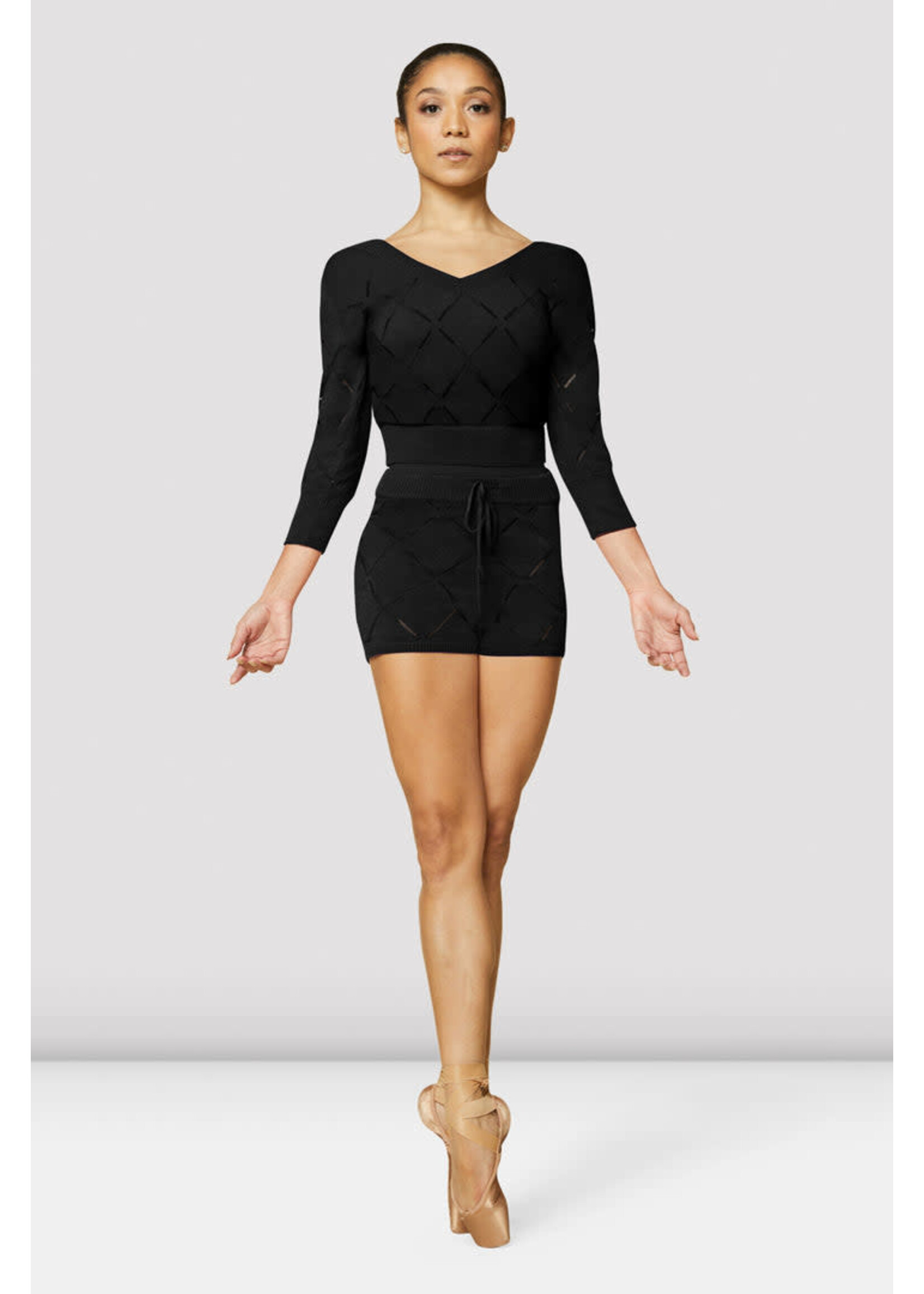 Bloch Bloch R3134 Finola Diamond Knit Ribbed Short