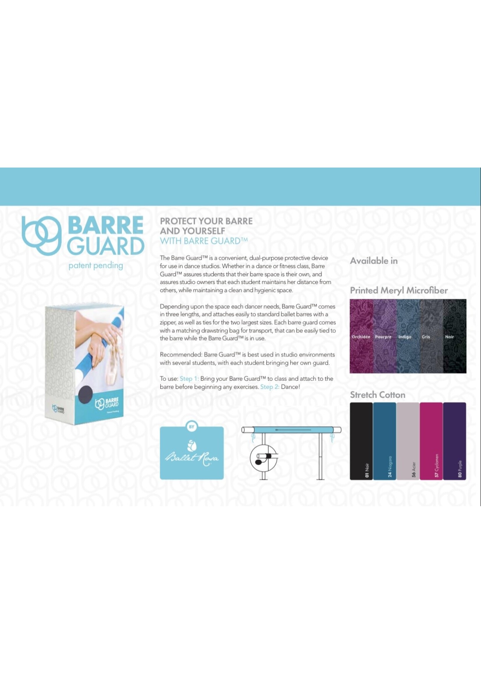 Ballet Rosa Ballet Rosa Barre Guard Plain 3.28ft