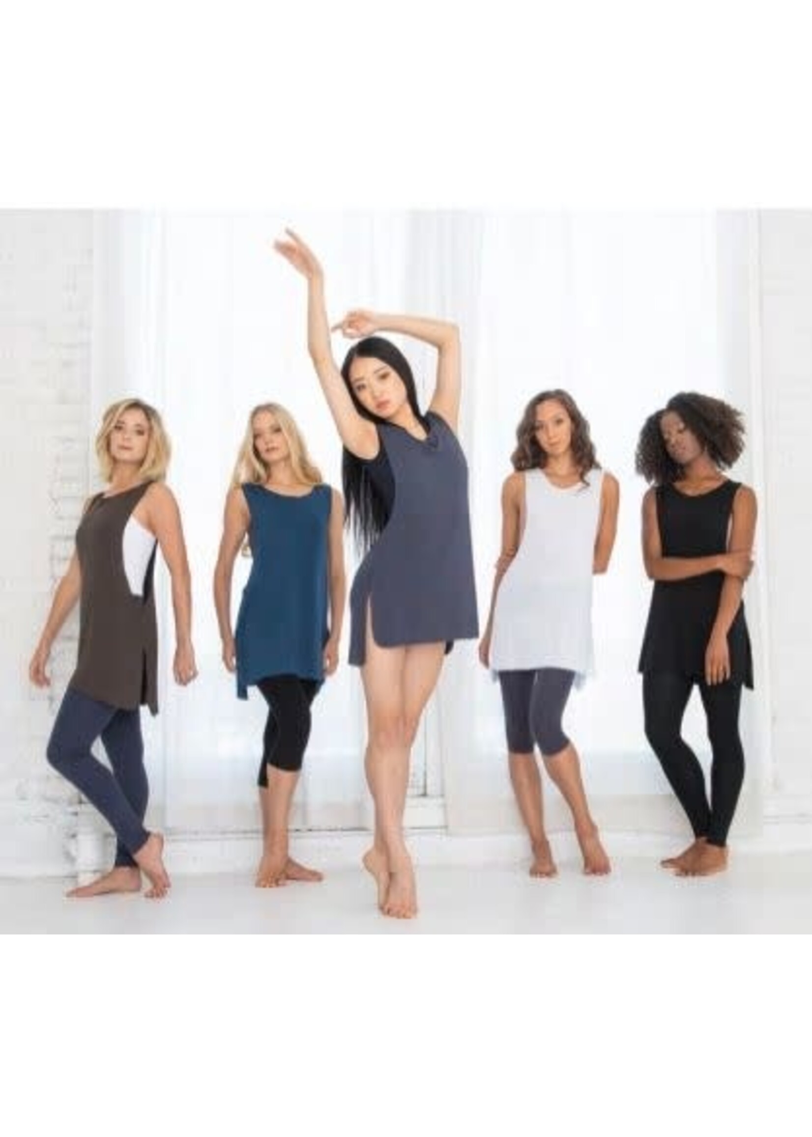 Ballet Rosa Ballet Rosa Kaguya Bamboo Long Side Slit Tank Top