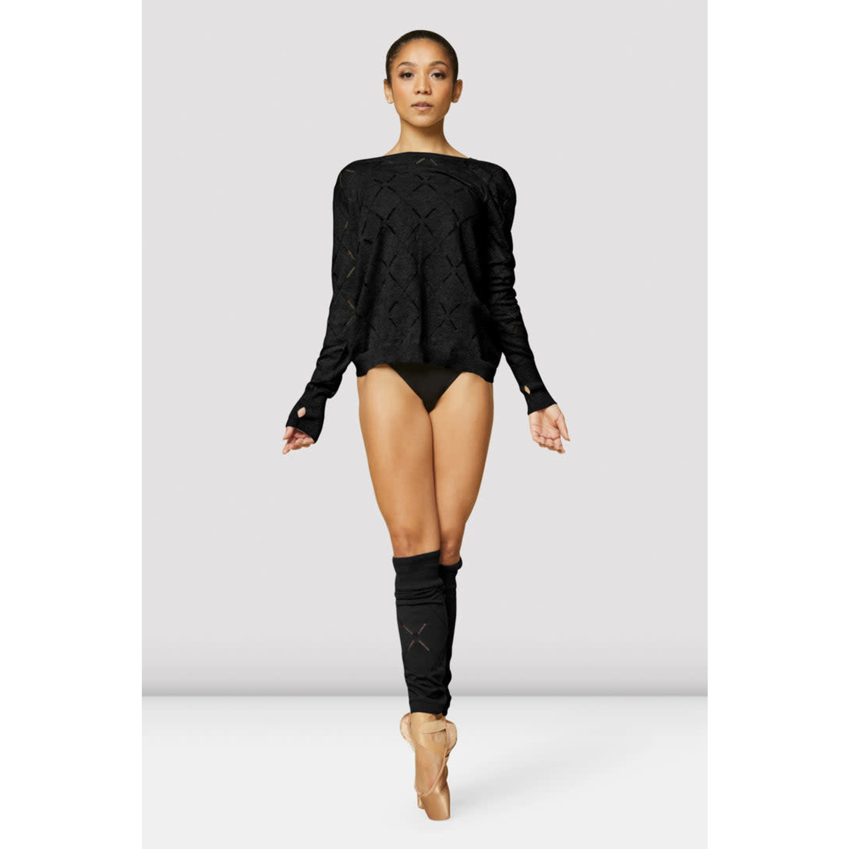 Bloch Z3119 Cyrus Diamond Knit Long Sleeve Sweater