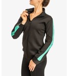 So Danca JK01 Jessie Zip Up Black and Mint Jacket