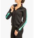 So Danca So Danca JK01 Jessie Zip Up Black and Mint Jacket