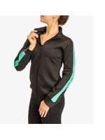 So Danca So Danca JK01 Jessie Zip Up Black and Mint Jacket