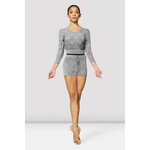 Bloch Z3106 Lynda Diamond Knit 3/4 Sleeve Crop Top