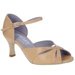 Merlet Saphir Womens Leather Ballroom Shoes Beige