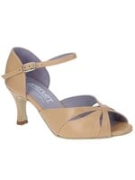 Merlet Merlet Saphir Womens Leather Ballroom Shoes Beige