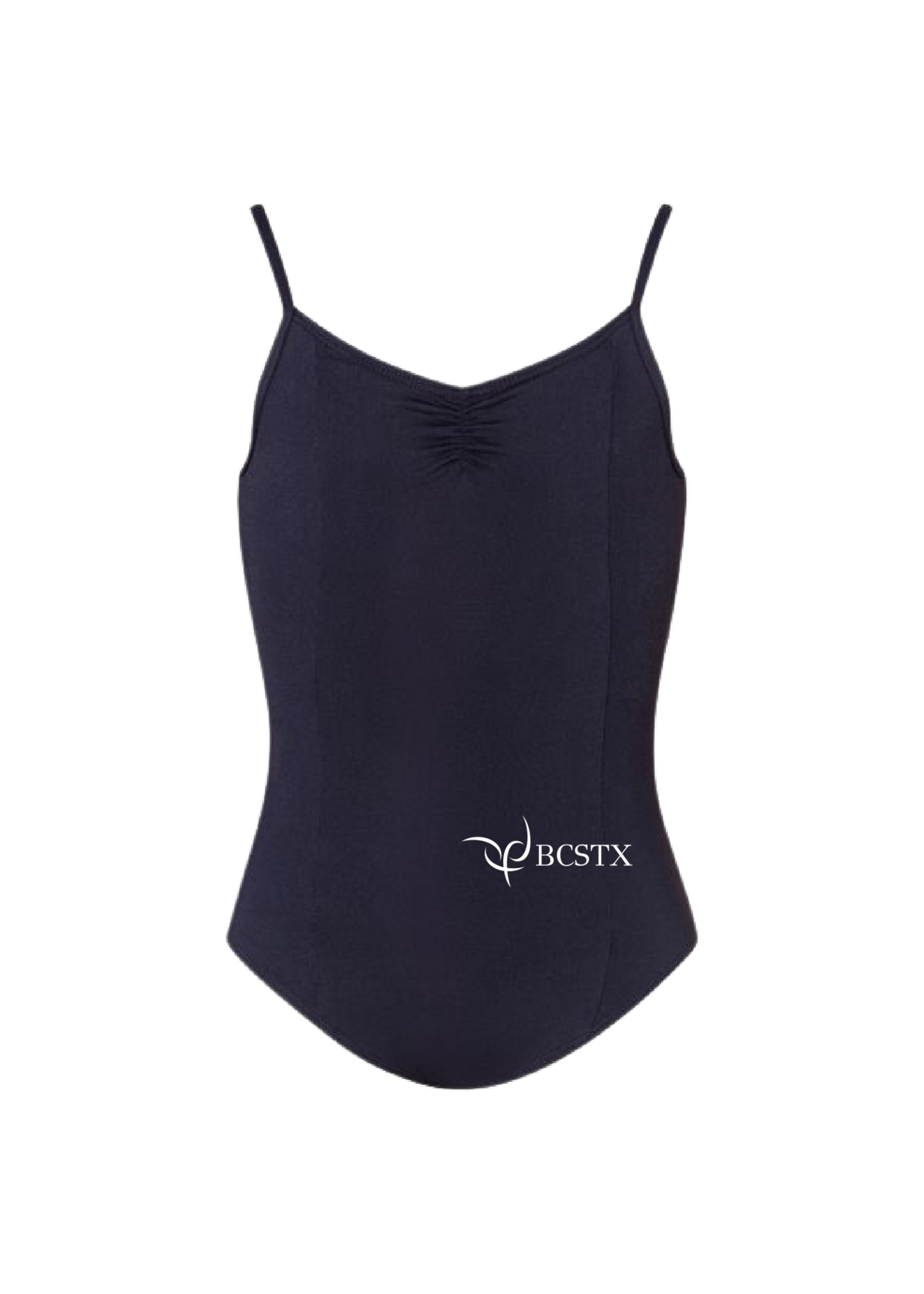 Energetiks Energetiks CL09 Ophelia Girls Cami Pinch Princess Seam Leotard (BCSTX Logo) Black