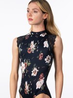 Suffolk Pointe Company Suffolk 2451A Adult Mock Neck Cap Sleeve Leotard