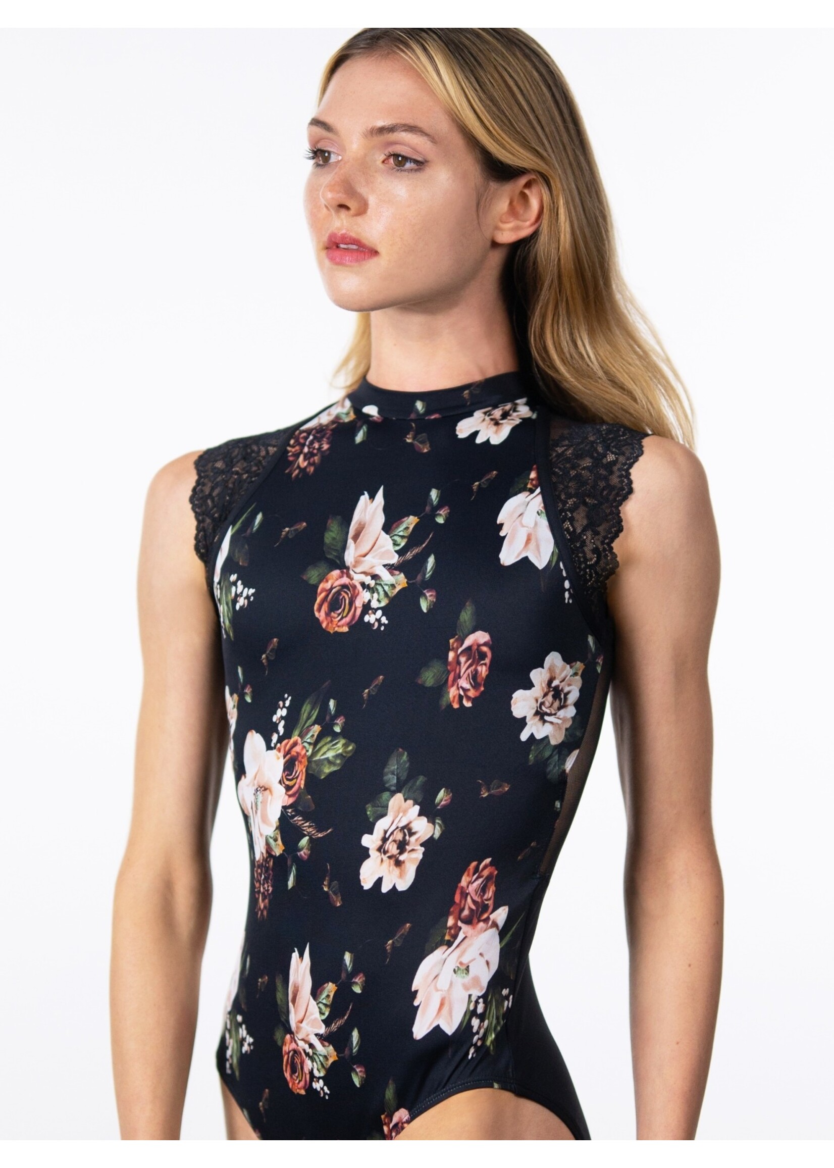 Suffolk Pointe Company Suffolk 2451A Adult Mock Neck Cap Sleeve Leotard