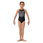 Mirella M1241C Girls Floral Halter Leotard