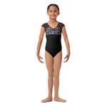 Mirella M1555C Girls Floral Cap Sleeve Leotard