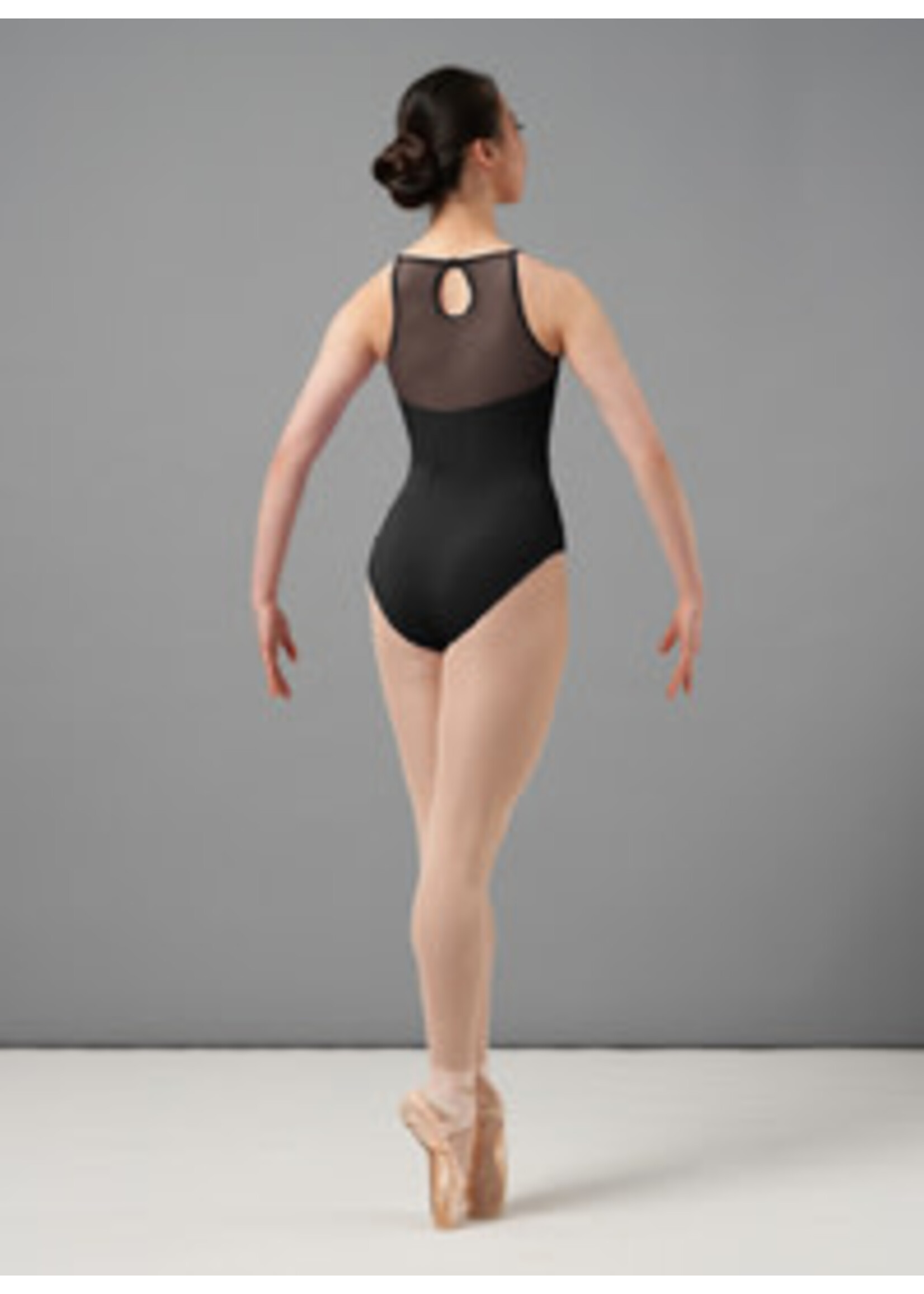 Mirella Mirella M3108LM  Adult Chevron Rib Halter Leotard