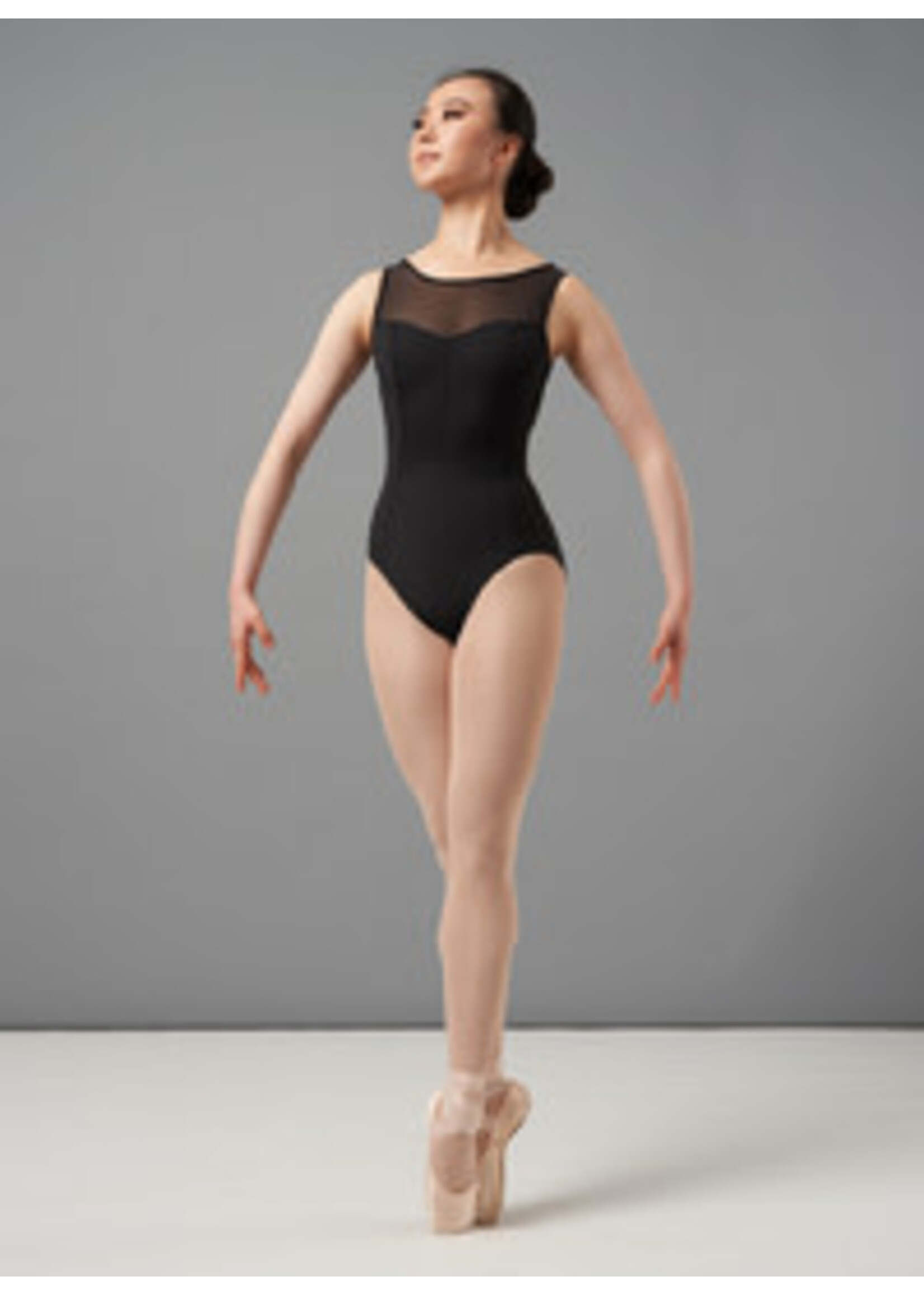 Mirella Mirella M3109LM Adult Chevron Mesh Tank Leotard